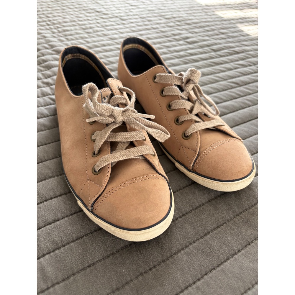 Converse All Star Dainty Low Top Tan Nubuck Leather Sneakers Womens 7